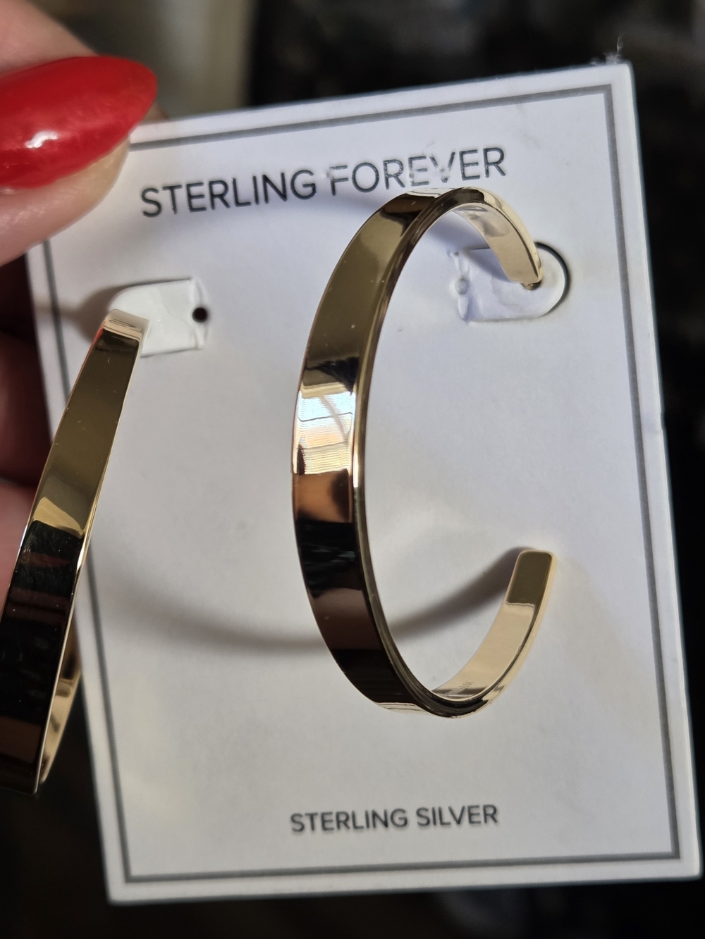 Gold-Tone Hoop Cuff Earrings -